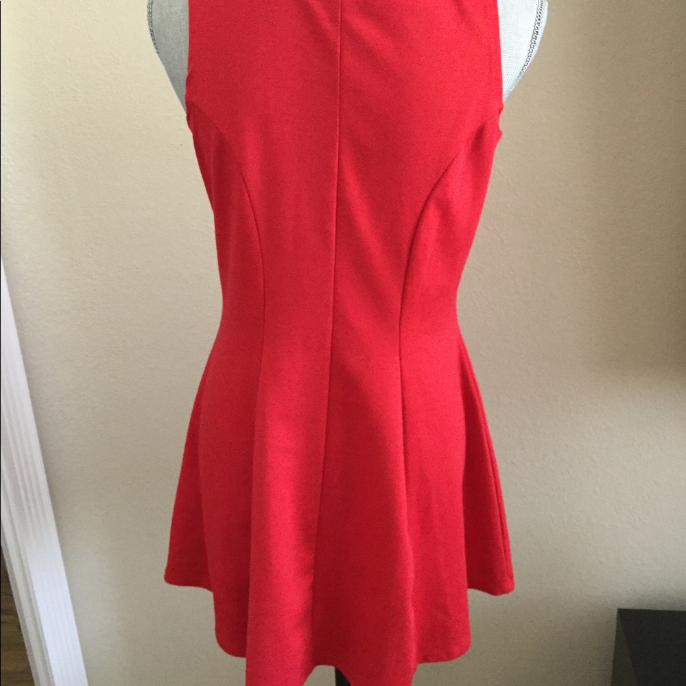 RED COTTON DRESS - Picture 6 of 7